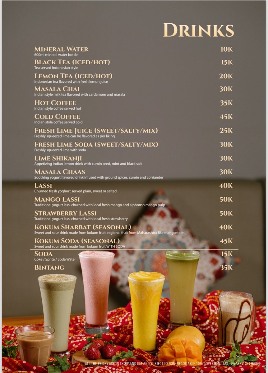 Namaskar Thali in Bali Pure Vegetarian Indian Restaurant Menu - Image 3