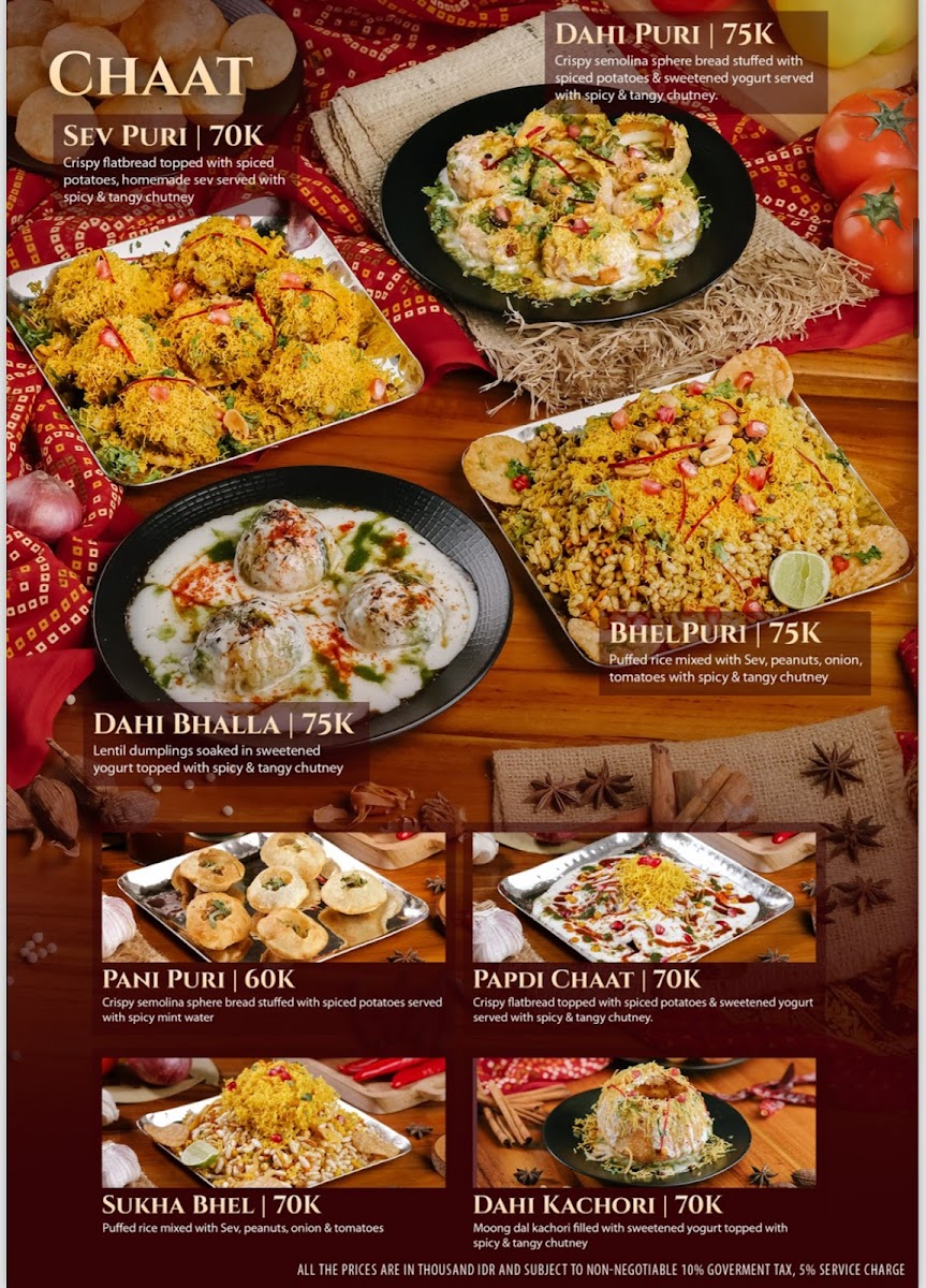 Namaskar Thali in Bali Pure Vegetarian Indian Restaurant Menu - Image 5